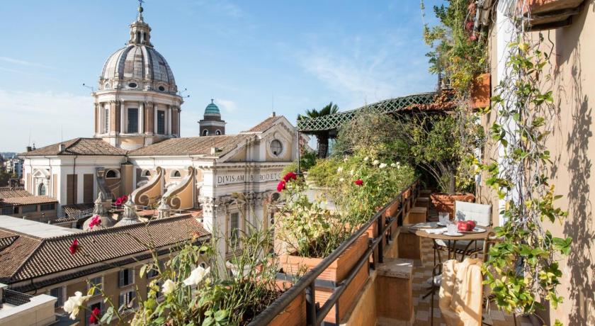 ローマ Grand Hotel Plaza 5つ星 ホテル 眺望