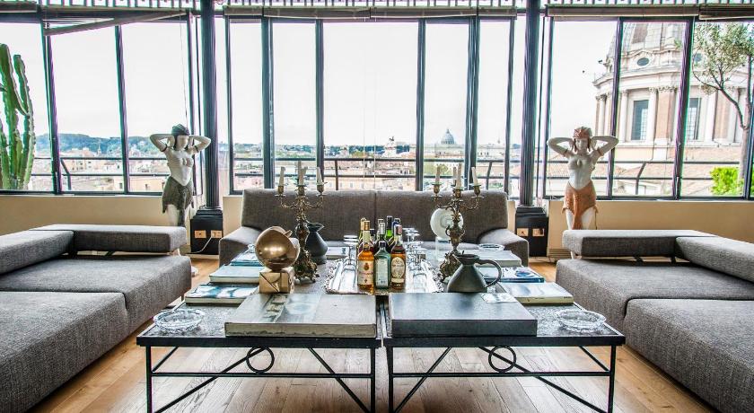 ローマ Grand Hotel Plaza 5つ星 ホテル レストラン