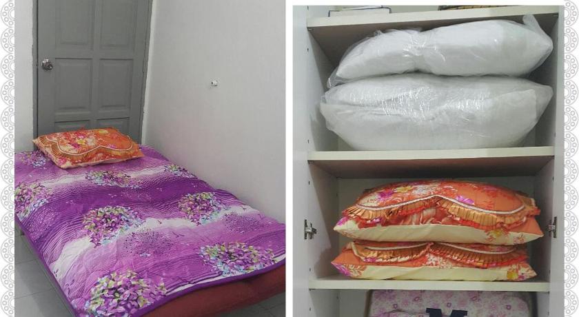 two pictures of a bed and a dresser, DIDIE HOMESTAY 1 in Tanah Merah