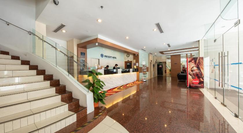 a large room with a large staircase leading to a stairwell, Prescott Hotel Kuala Lumpur – Medan Tuanku in Kuala Lumpur
