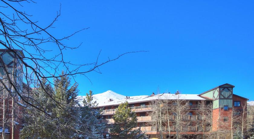 a large building in the middle of a snowy area, River Mountain Lodge by Breckenridge Hospitality in Breckenridge (CO)