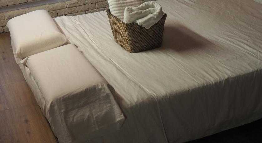 Tiny and cute apartment in the roof touching border photo