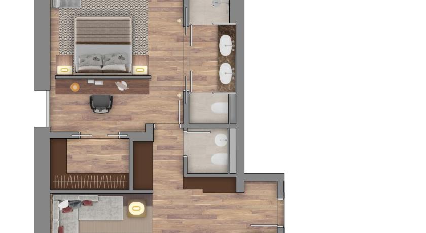 Image of Contemporary Lake View Panorama Suite 12