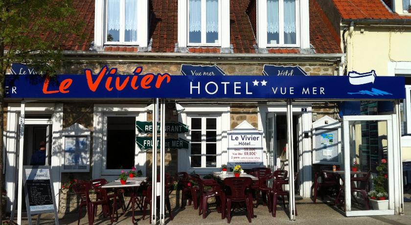 ウィサン Hotel Le Vivier WISSANT - Vue Mer - Cote d'Opale - Baie de Wissant - 2CAPS 2つ星 ホテル 眺望