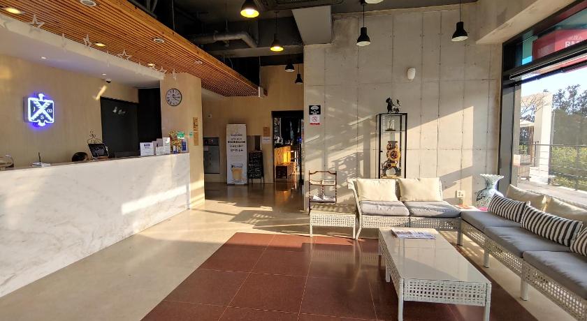 a large kitchen with a large window, Stay Interview Jeju in Jeju
