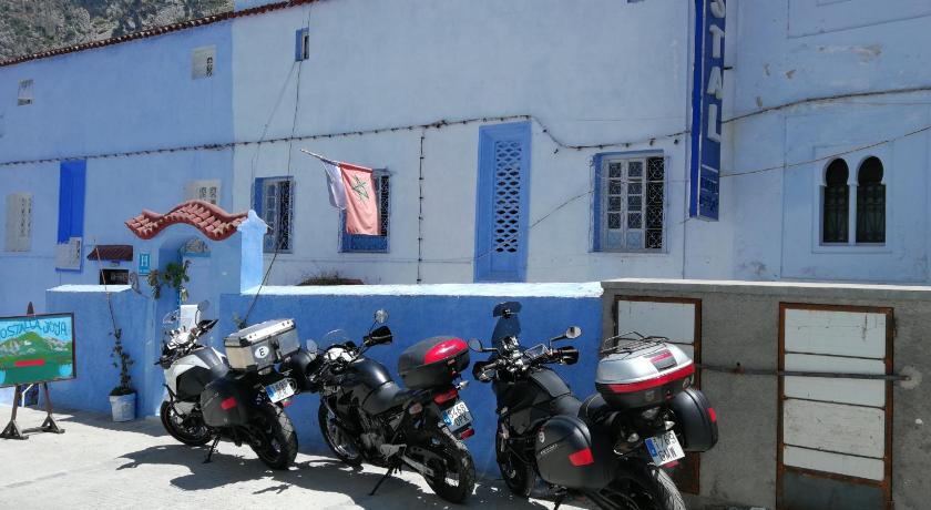 motorcycles parked in front of a building, Hostal La Joya in Chefchaouen
