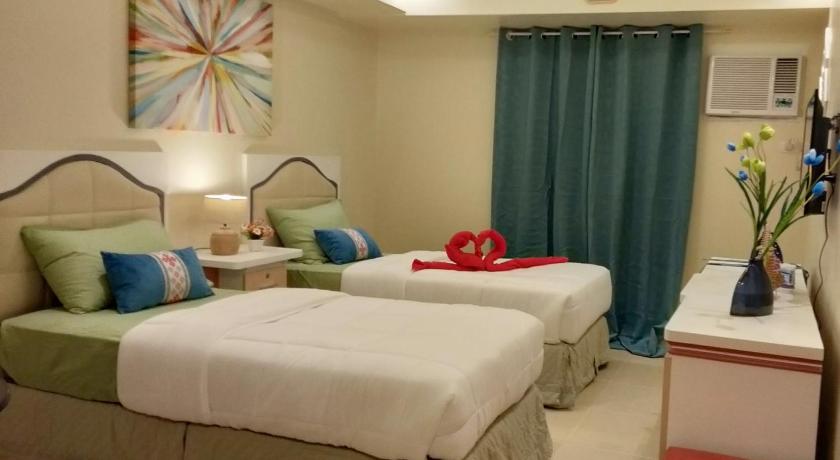 IT Park, Cebu City, Twin Beds Avida Riala - unlimited data fast internet up to 75mbps — Hotel in Cebu