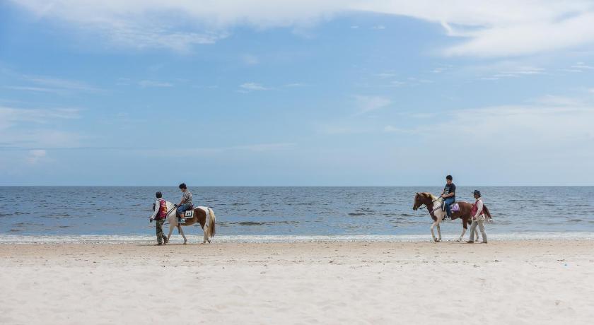 a number of people riding horses on a beach, Laksasubha Resort (SHA Extra Plus) in Hua Hin / Cha-am