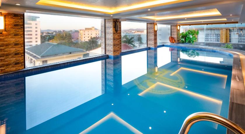 a large swimming pool in a hotel room, Thanh Lich Royal Boutique Hotel in Hue