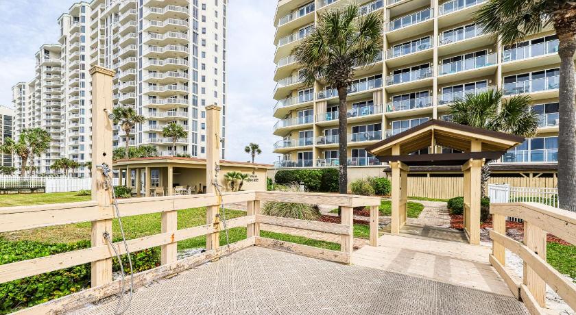 a large stone building with a walkway leading up to it, Sterling Sands 505 Destin (Condo) in Destin (FL)