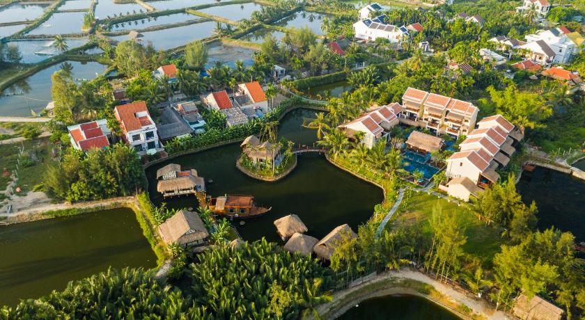 a large building with many trees and shrubs, Zest Villas & Spa Hoi An in Hoi An