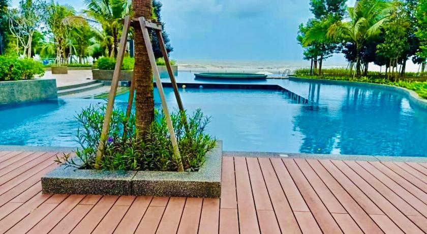 クアンタン Eyu Seaview At Timurbay 5つ星 ゲストハウス 眺望