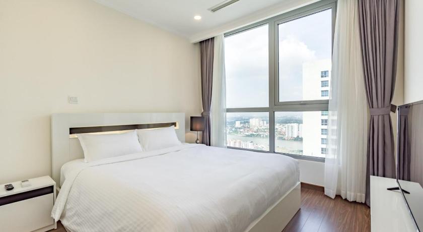 胡志明市 Vinhomes Central Park Apartment Landmark Can ho DV 4星级 酒店 餐厅