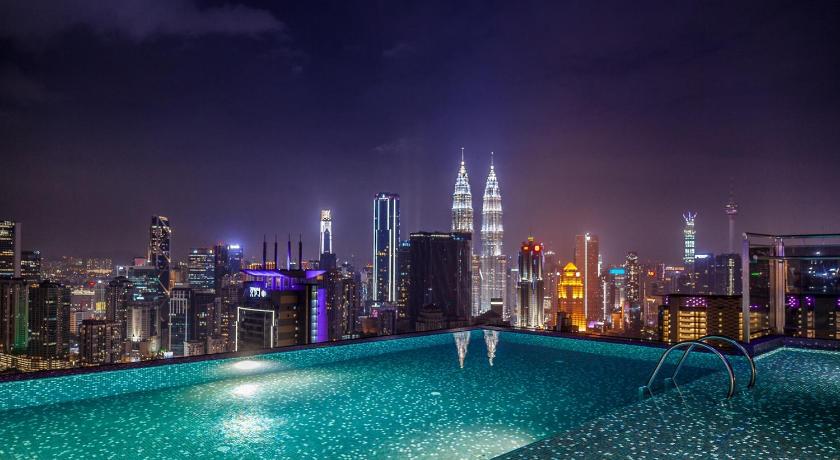 a city at night with lots of lights, Expressionz KLCC by G Suites in Kuala Lumpur