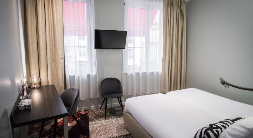 Twin Room, Hotel Couvent du Franciscain Centre ville in Strasbourg