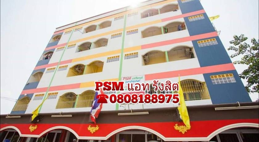 a large building with a sign on the front of it, PSM AT RANGSIT in Pathum Thani