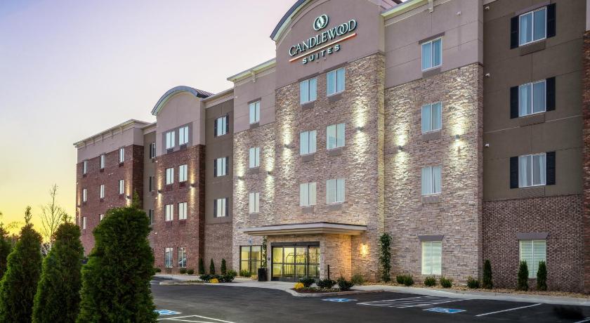 a large building with a clock on the front of it, Candlewood Suites Nashville - Franklin in Franklin (TN)