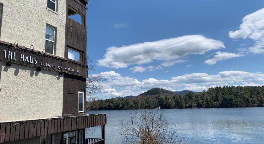 Exterior view, The Haus on Mirror Lake in Lake Placid (NY)