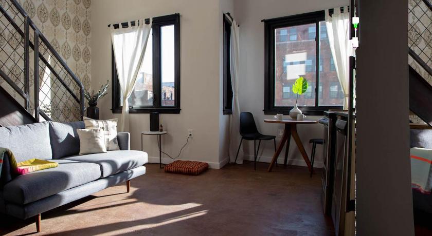 費城 Continental Congress Loft at Kestrel Hotel 3星级 住宿 餐厅