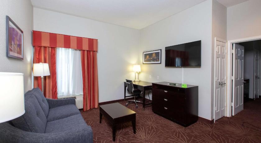 Image of 1 King Bed, Mobility/Hearing Accessible One-Bedroom Suite, Roll-In Shower, NSMK 0
