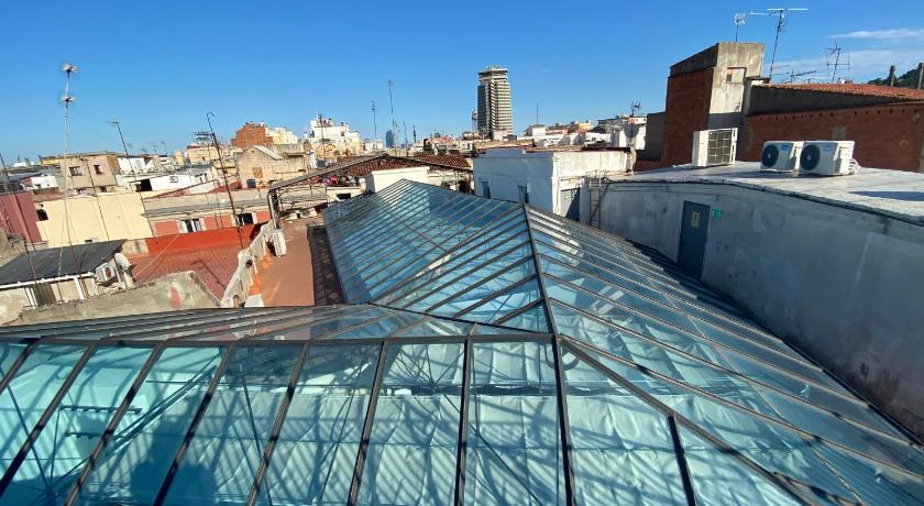 Balcony/terrace, Hotel Peninsular in Barcelona
