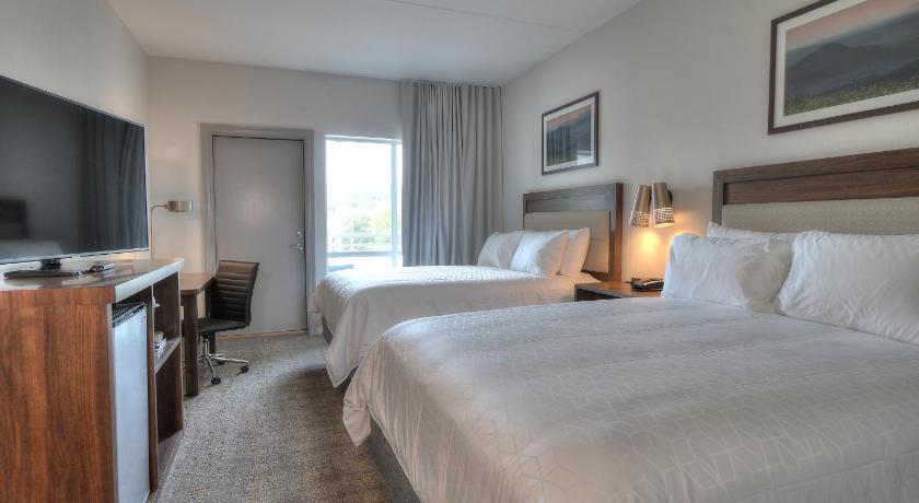 a bedroom with a large bed and a large window, Holiday Inn Hotel And Suites Pigeon Forge Convention Center in Pigeon Forge (TN)