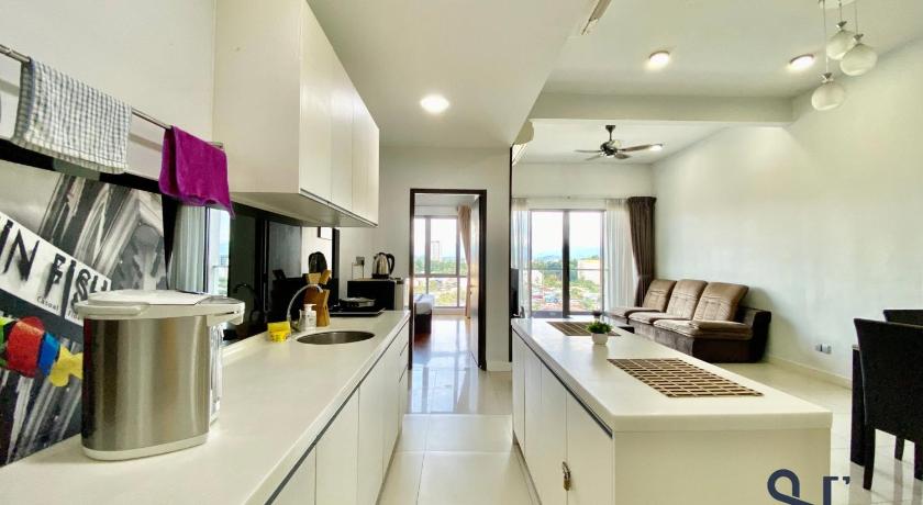 코타키나발루 홈스위트' 홈 앳 이마고 로프트 KK (Homesuite' Home @ Imago Loft KK) 4성급 게스트하우스 레스토랑