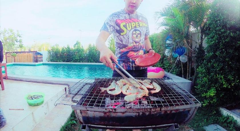 华欣 / 七岩 Boonnada Pool Villa Huahin ( 3BR, 1European Kit.) 4星级 民宿 景观