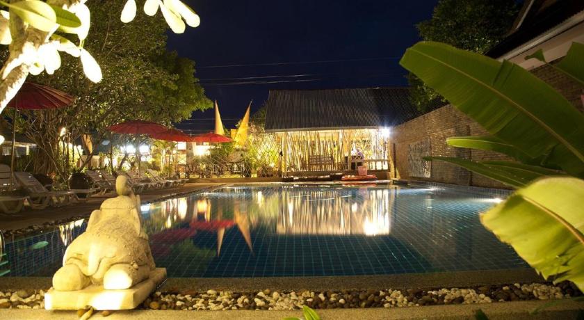 a swimming pool with a pool table and chairs, Clean Beach Resort (SHA Extra Plus) in Koh Lanta