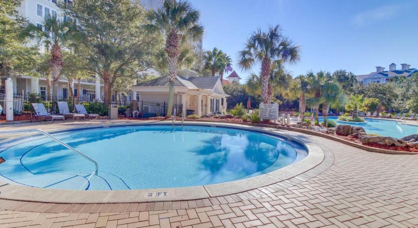 a large swimming pool in front of a house, Elation 5605 Bliss by the Bay in Destin (FL)