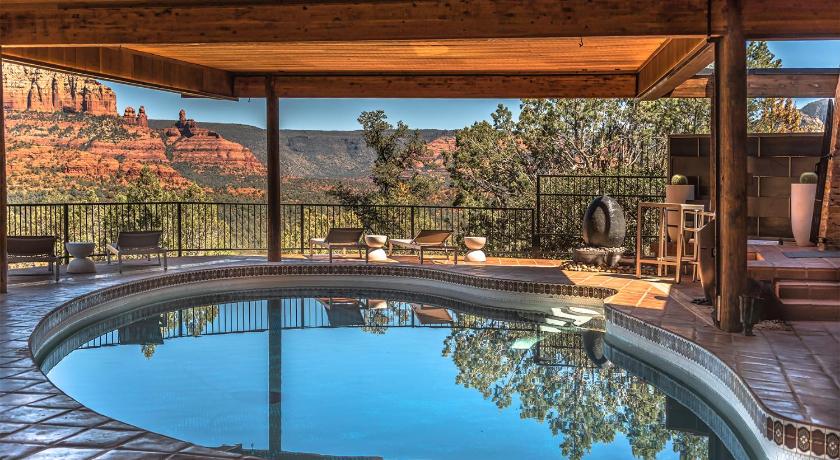 세도나 (AZ) Modern, Luxury within iconic Sedona Architecture With Epic Red Rock Views Private Trail Head - Enjoy 4성급 숙소 로비