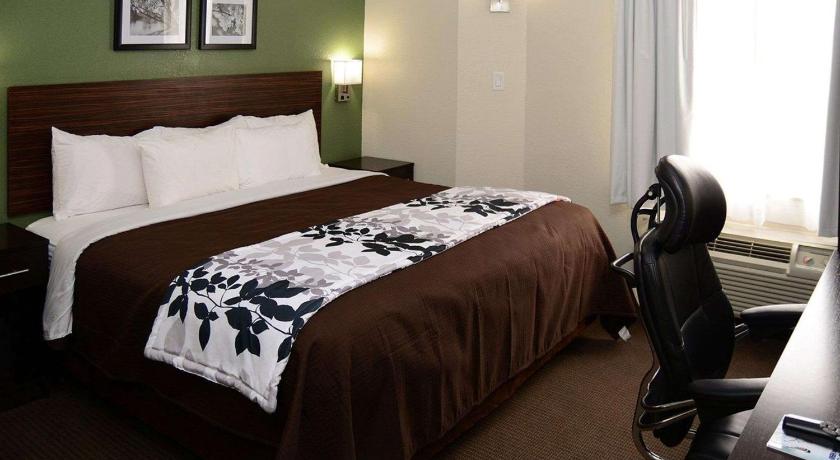 a hotel room with a bed and a chair, Sleep Inn Horn Lake-Southaven in Horn Lake (MS)