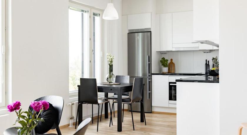 شقة 2ndhomes Tampere "Kanava" - شقة من غرفة نوم واحدة مع ساونا وشرفة