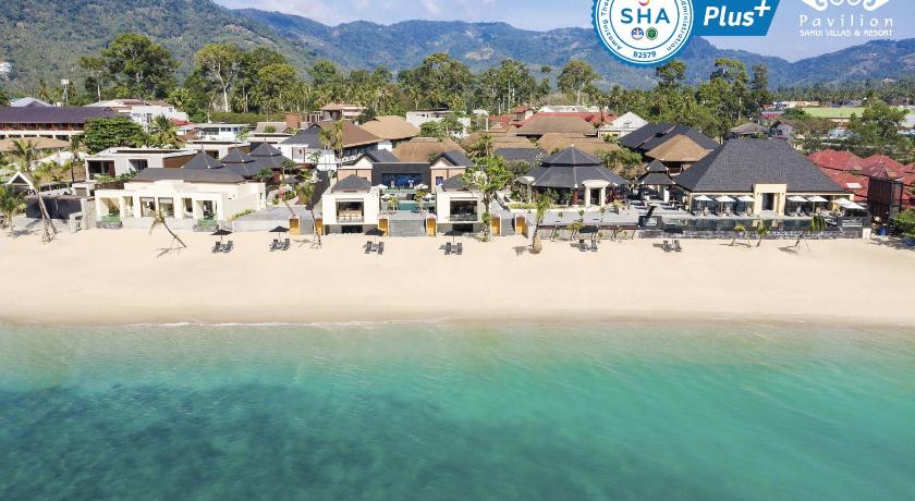 a beach filled with lots of palm trees, Pavilion Samui Villas & Resort (SHA Extra Plus) in Koh Samui
