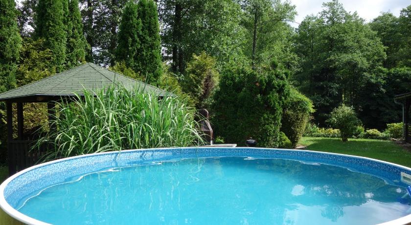 a swimming pool with a pool table in it, Penzion Zelena zahrada in Kladenske Rovne