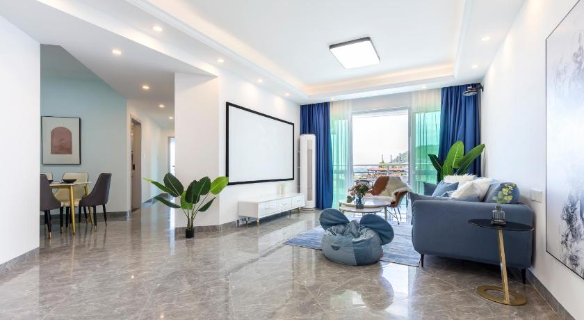 싼야 Sanya Sun Seaview Apartment 2성급 게스트하우스 로비
