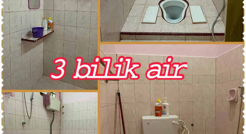 a bathroom with a toilet and a sink, Homestay Seri Lazuardi 4 Tanah Merah -Islamic in Tanah Merah