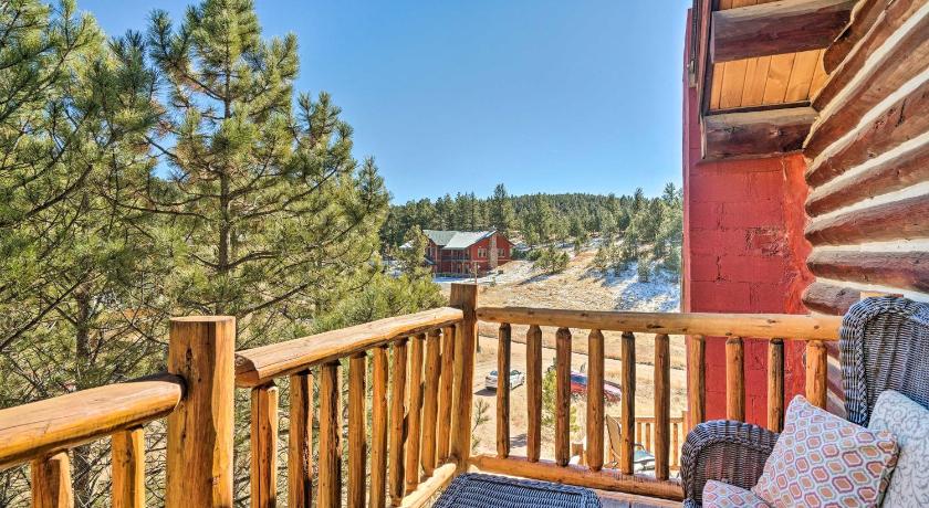 Classic Colorado Log Home with Mountain Views! photo