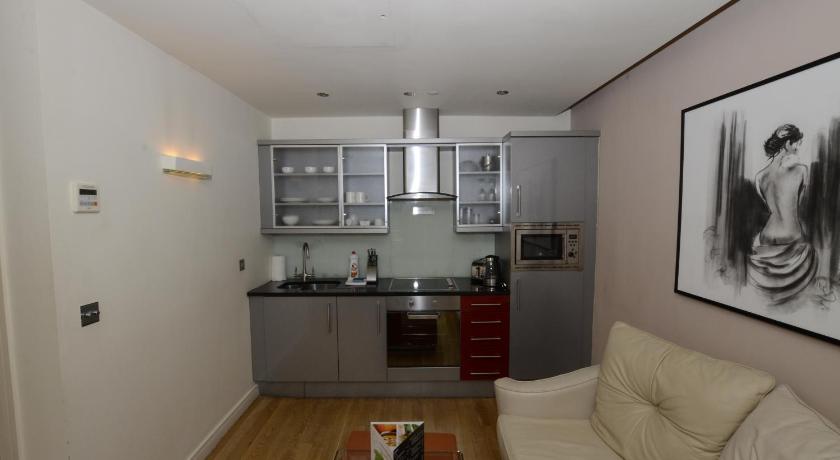 รูปของหนึ่งห้องนอนแบบเปิดโล่ง ขนาดใหญ่ (Large Open Plan One Bedroom) 6