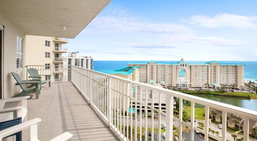 a view from the balcony of a large building, Ariel Dunes II 1601 in Destin (FL)