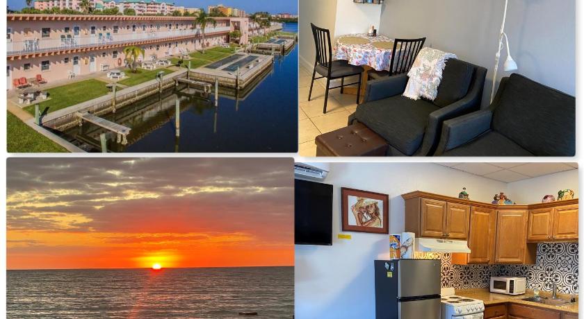a collage of photos of a beach with a view of the ocean, Belleview Gulf Condos in Indian Shores (FL)