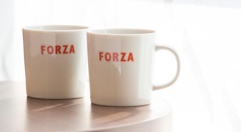 two coffee cups are sitting on a table, Hotel Forza Nagoya Sakae in Nagoya
