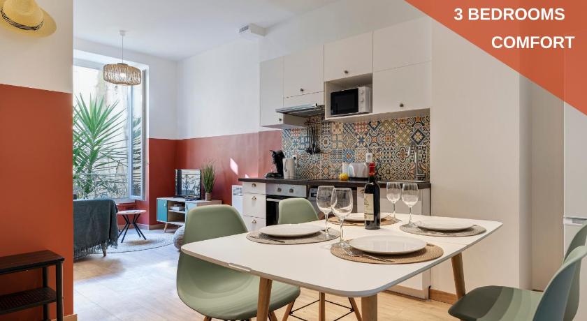 Cosy and Trendy 3 Bedrooms train tramway — Hotel in Nice