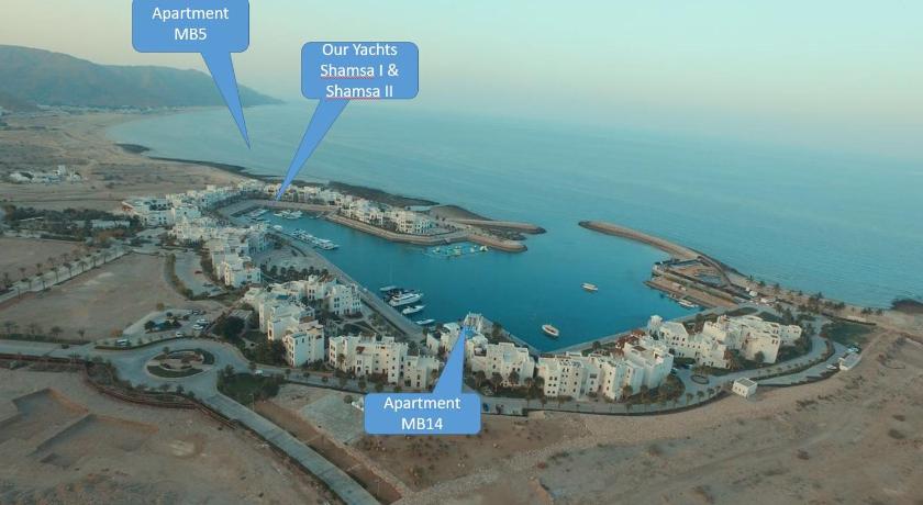 Sea & Marina View Duplex Apartment Sifah photo