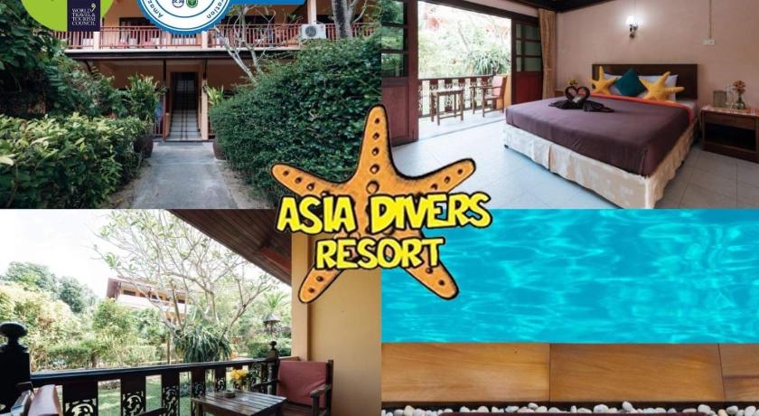 a hotel room with a mural of a dog on the wall, Asia Divers Resort (SHA Extra Plus) in Ko Tao
