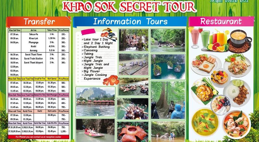 a series of photos showing different types of food, Khaosok Secret Hostel in Khao Sok (Suratthani)