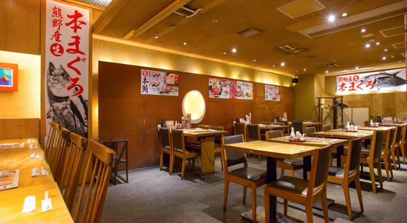 a restaurant with tables, chairs, and tables in it, VIA INN SHIN OSAKA WEST - JR WEST GROUP in Osaka