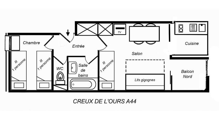 Image of One-Bedroom Apartment 7