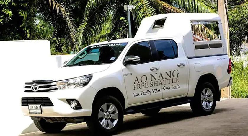 a white truck is parked in a parking lot, Lux Pool Villas Krabi Ao Nang - SHA Extra Plus in Krabi