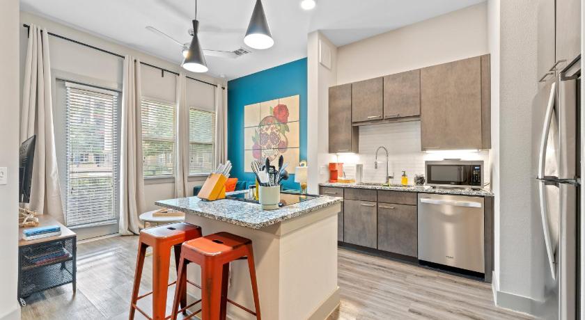 オースティン Modern & Chic 1BR Luxury Apts Close to Downtown & Airport 5つ星 宿泊施設 客室